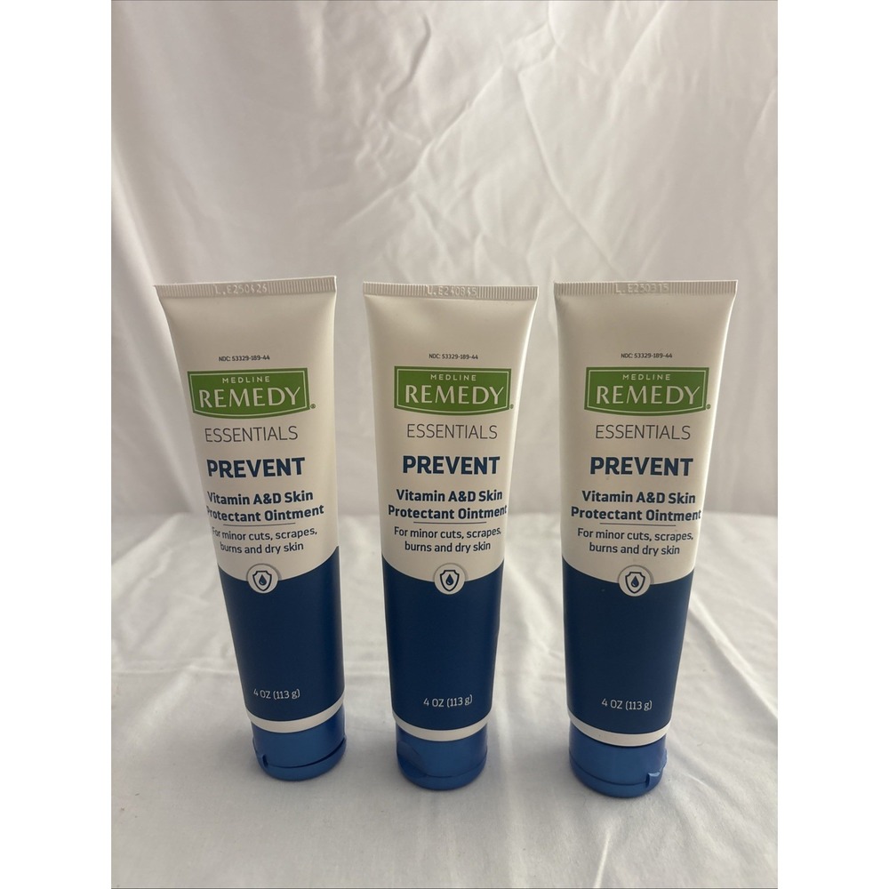 3x Medline Remedy Essentials Prevent Skin Protectant Ointment 4oz MSC095094